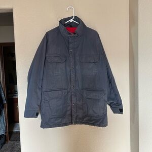 Woolrich Vintage Men’s Insulated Chore Work Parka Coat L Nylon